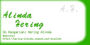 alinda hering business card